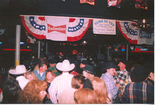 A regional dance competition night at Rodeo Exchange in the late 1990s