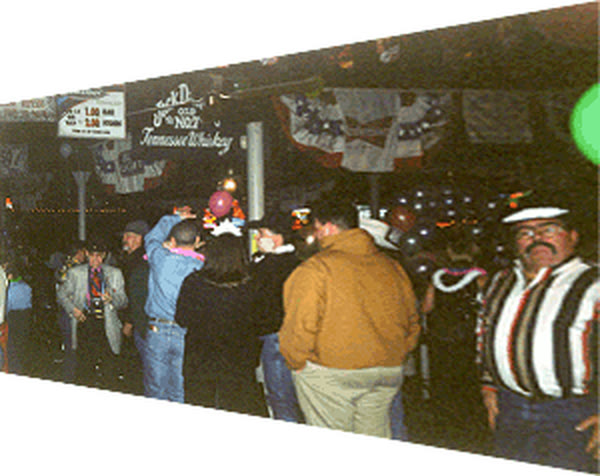 A packed Rodeo Exchange dance floor in the late 1990s