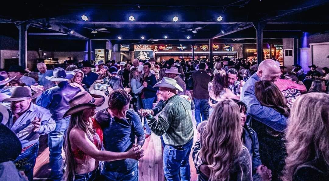 A packed Friday night on the Rodeo Exchange dance floor